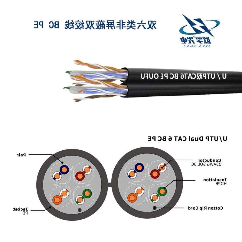 U/UTP6类双4对非屏蔽室外电缆(23AWG)